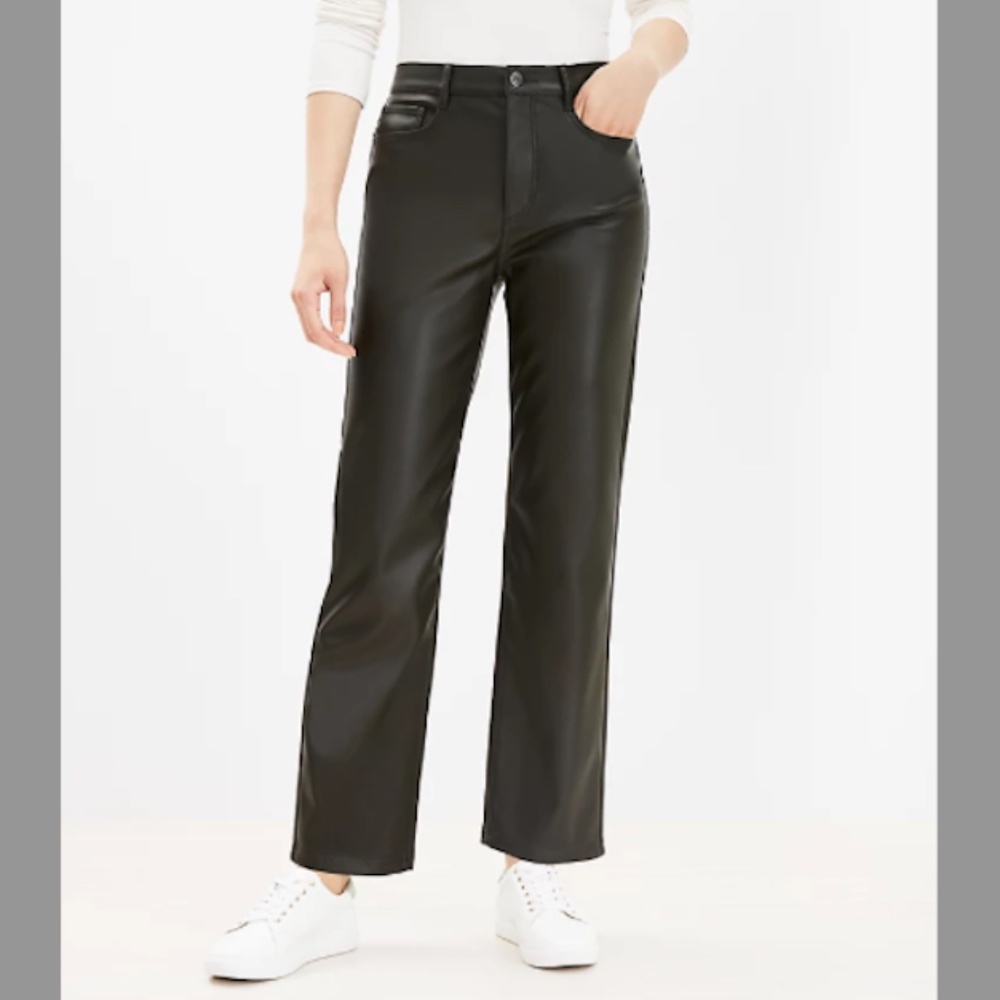 🆕 LOFT Faux Leather Pants